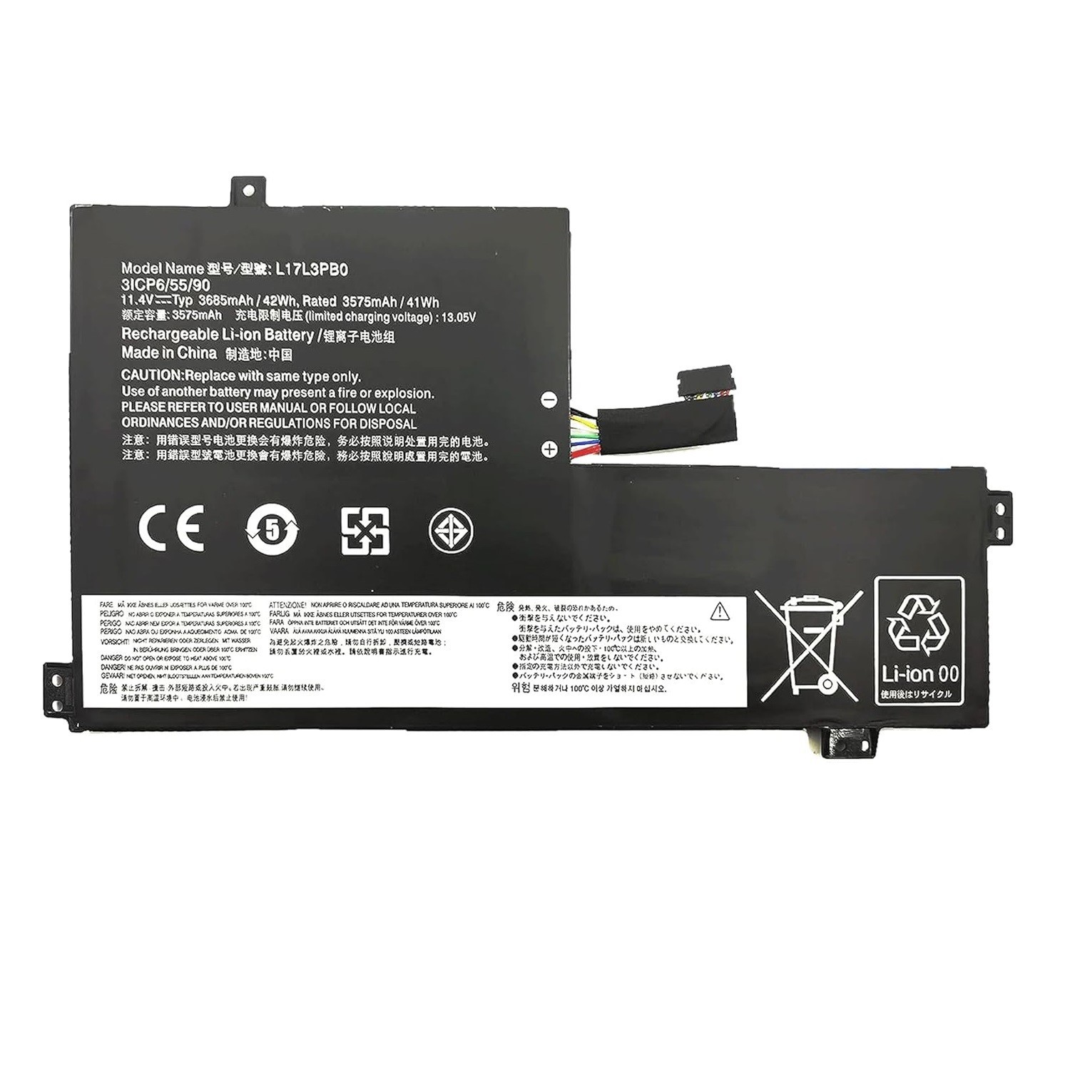 NEW Battery For Lenovo Chromebook 100E 300E 500E Type L17M3PB0 L17L3PB0 L18D3PG1