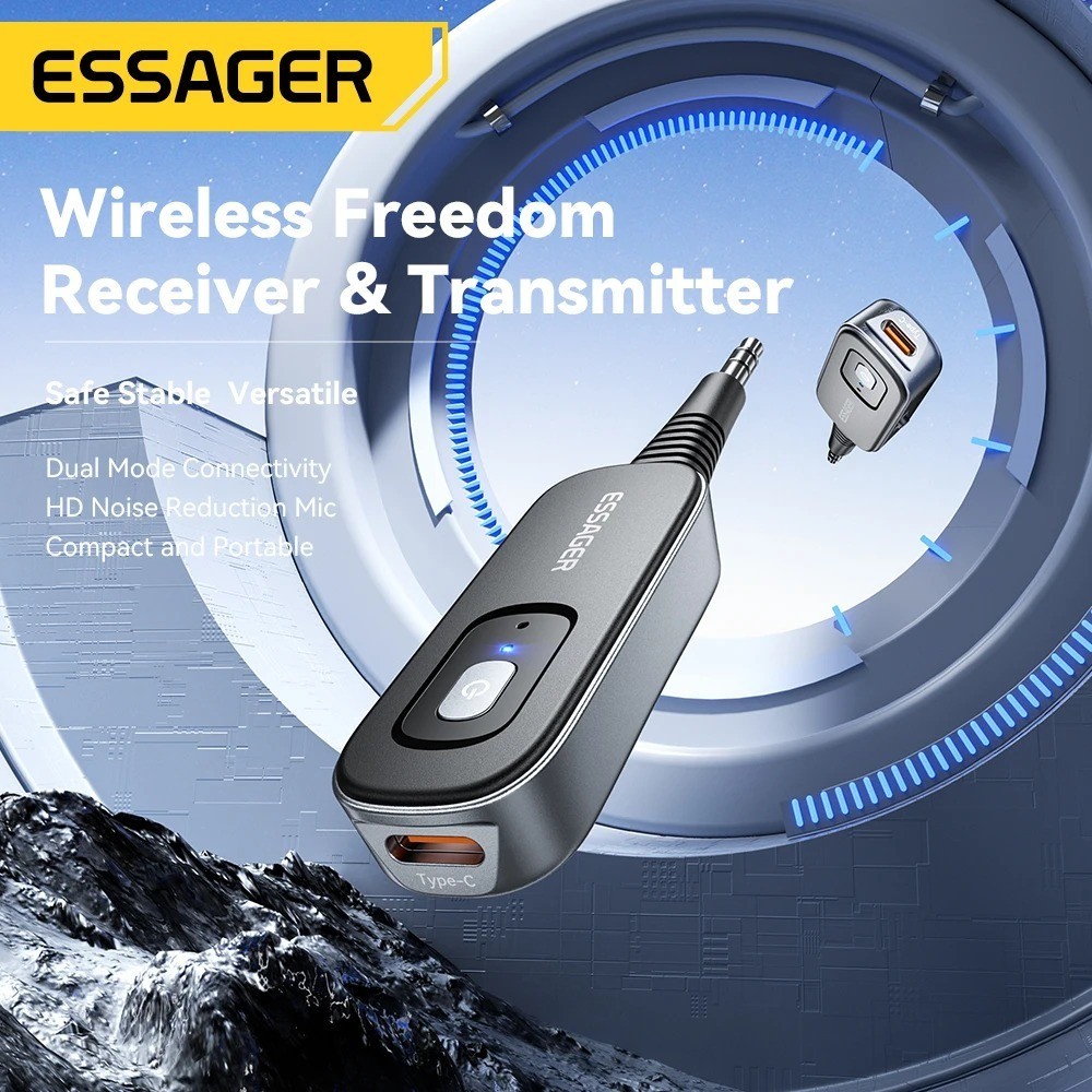 2-in-1 Bluetooth Audio Receiver Transmitter Wireless Bluetooth 5.1 3.5mm AUX