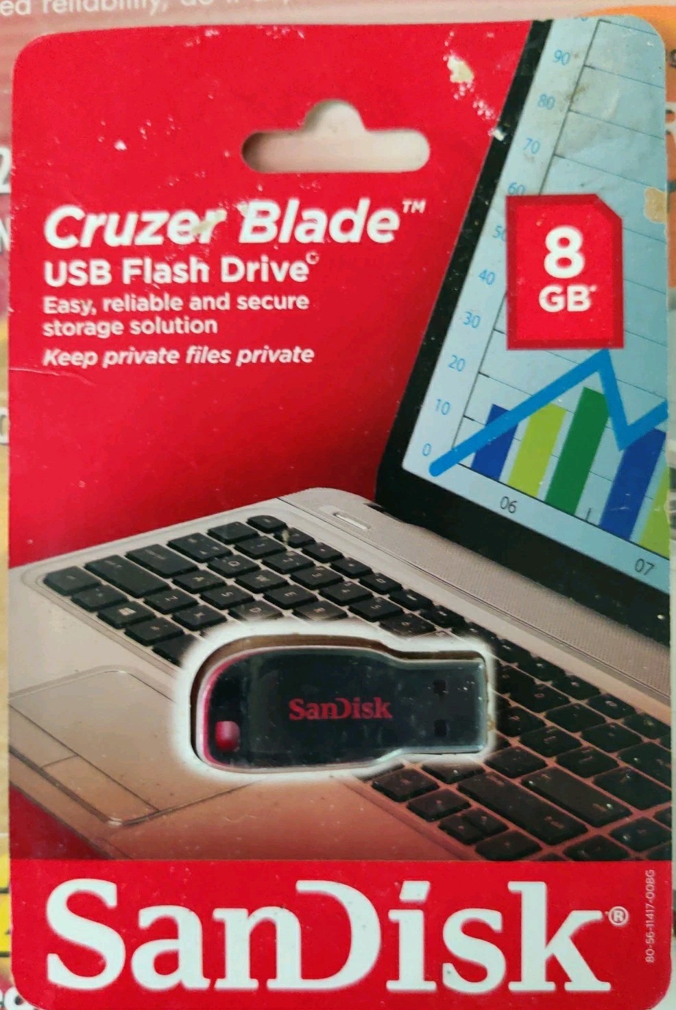 SanDisk Cruzer Blade USB 8 GB FLASH DRIVE new sealed