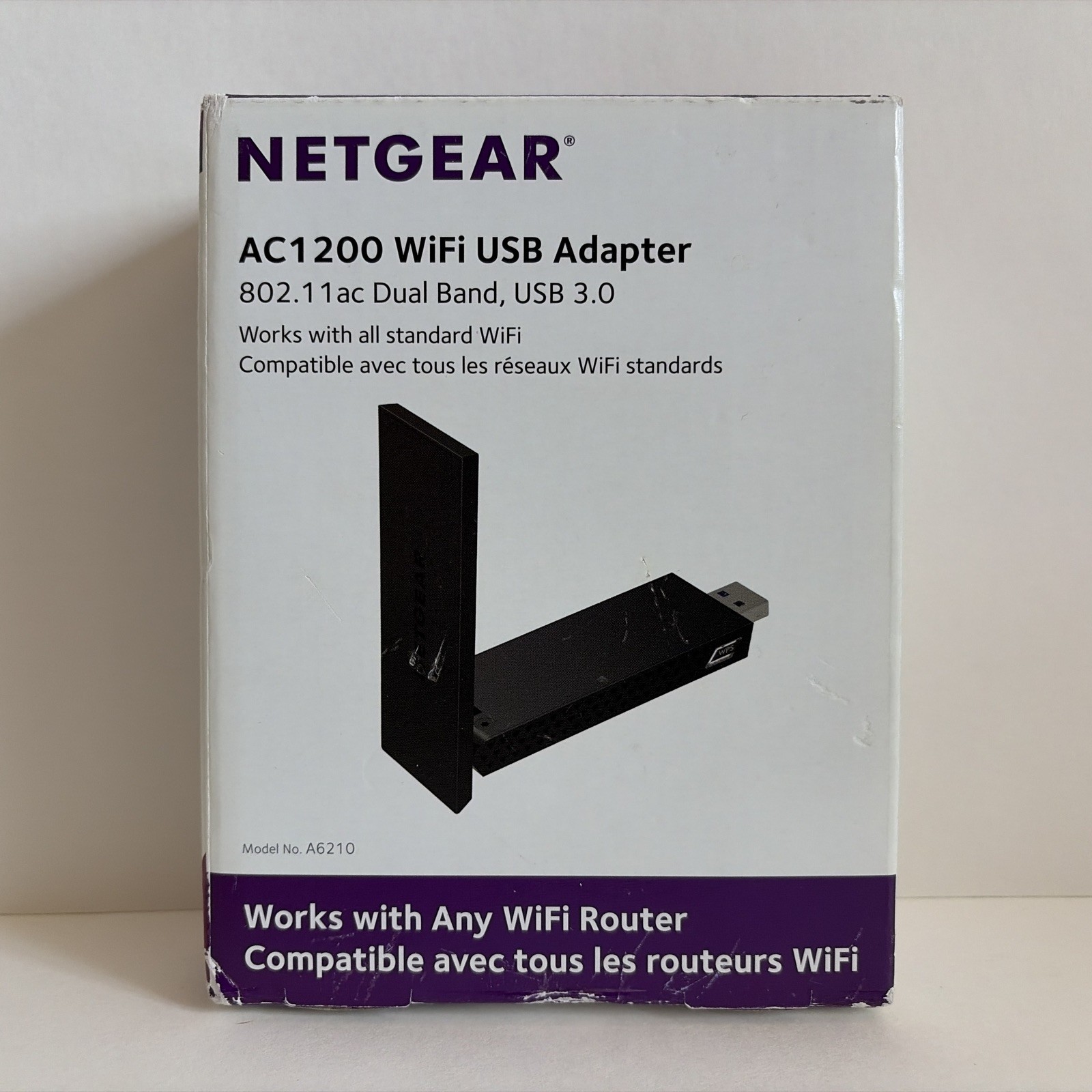 NETGEAR AC1200 WiFi USB Adapter A6210 Dual-Band USB 3.0 802.11ac 1200Mbps NEW