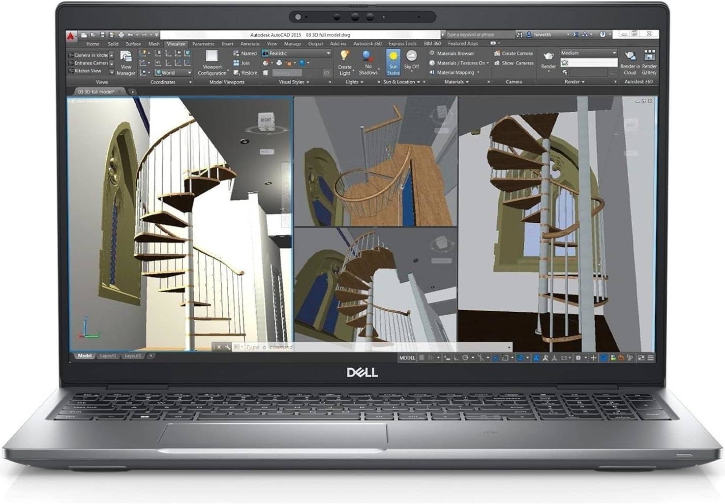Dell Precision 7740 Laptop 17.3” FHD 6-Core i7 32GB RAM 1TB SSD Windows 11 Pro