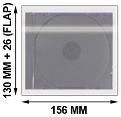 OPP Plastic Wrap Bag for Standard CD Jewel Case 10.4mm Lot