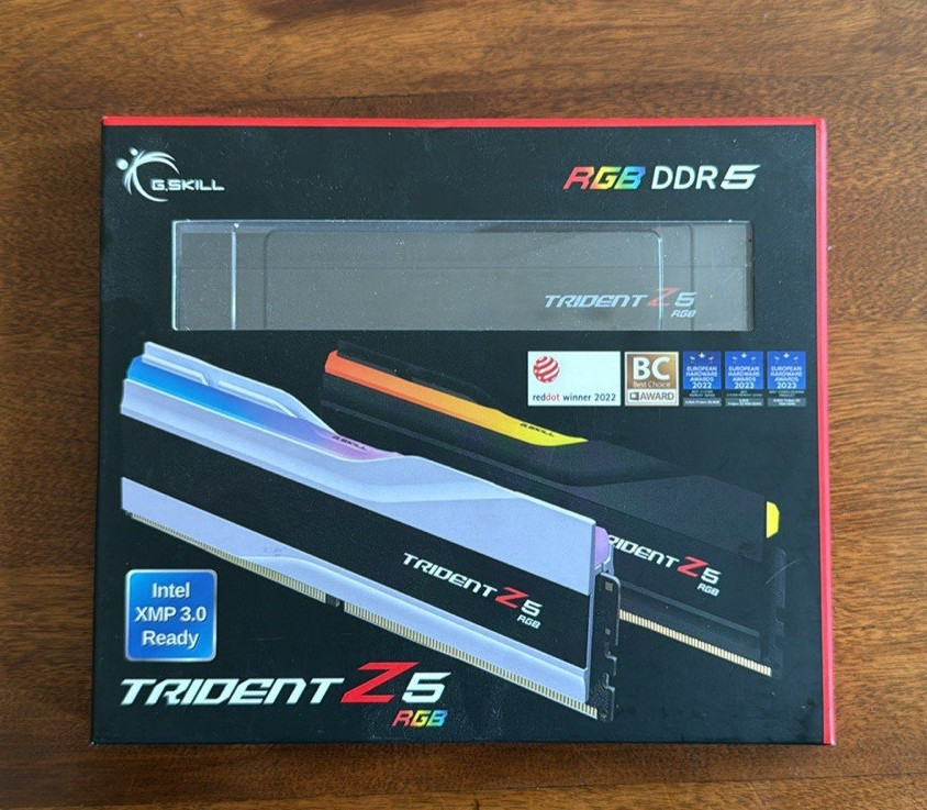 G.SKILL Trident Z5 RGB 64GB (2 x 32GB) DDR5-6400 DIMM Intel XMP 3.0