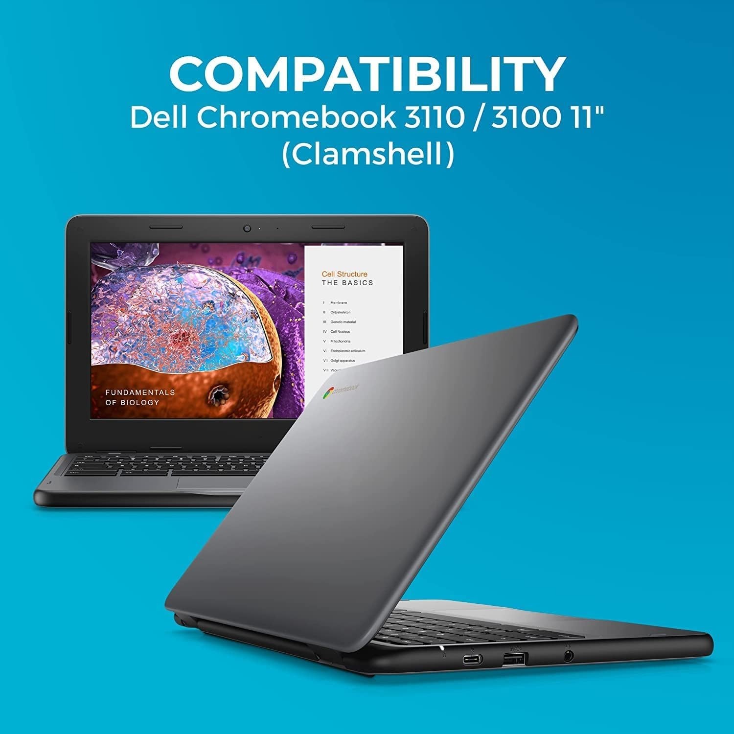 Gumdrop DropTech Laptop Case Fits Dell Chromebook 3110 | 3100 (Clamshell) Des…
