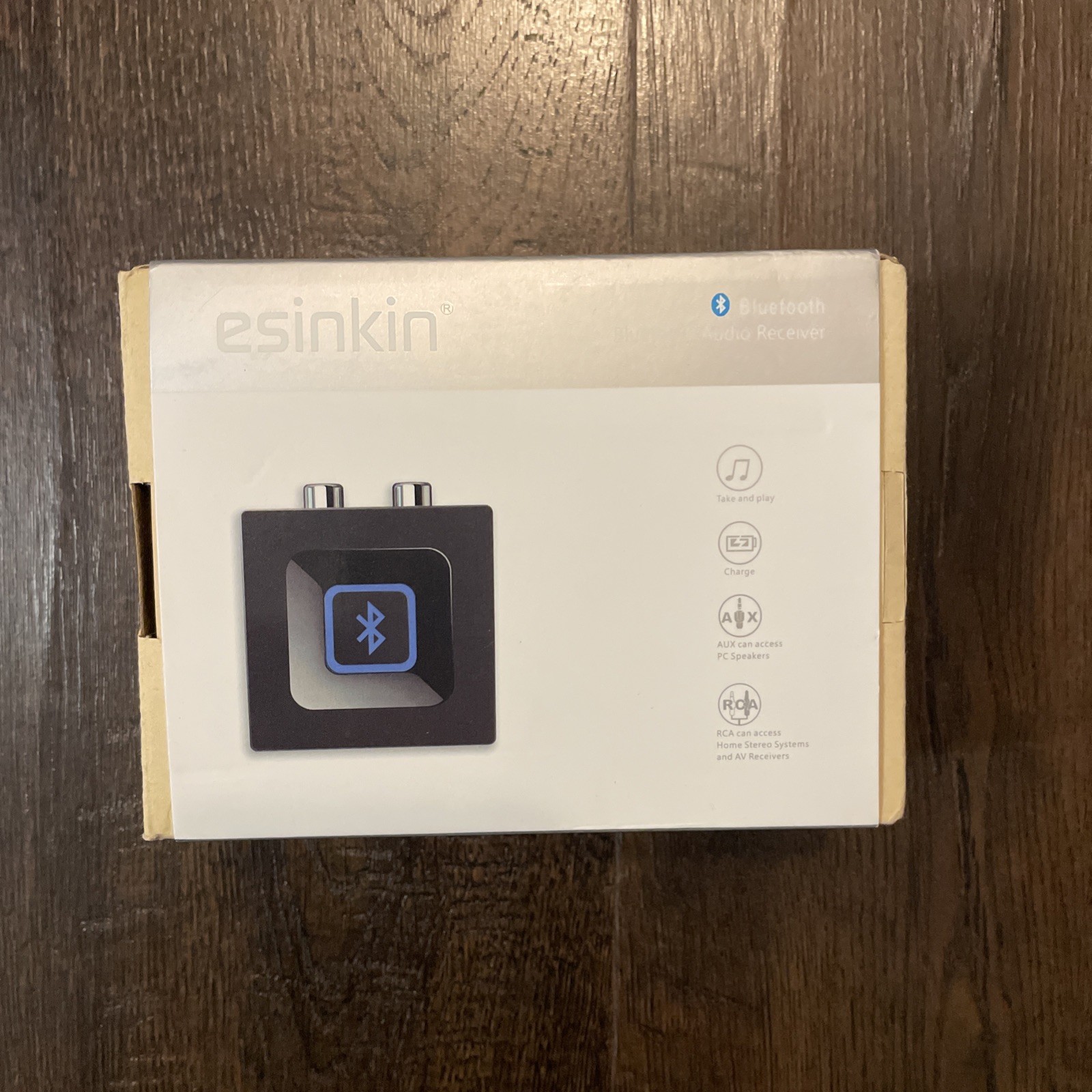 Bluetooth Audio Adapter for Music Streaming Sound System, Esinkin Wireless Audio