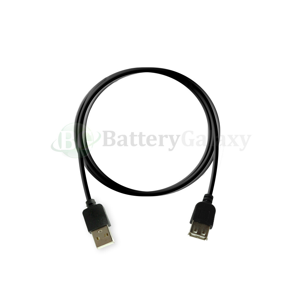 Black 10FT USB 2.0 Extension Cable Type A Female to A Male Cable Black