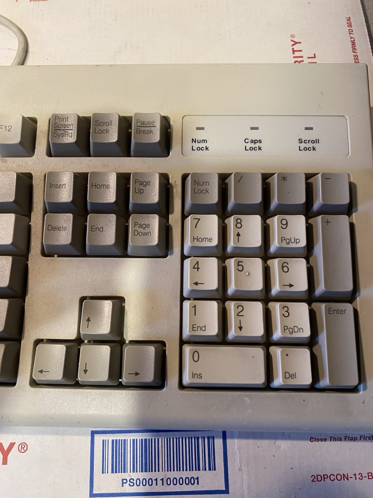 Dell QuietKey RT7D50TW PS/2 Wired Beige Keyboard, English QWERTY