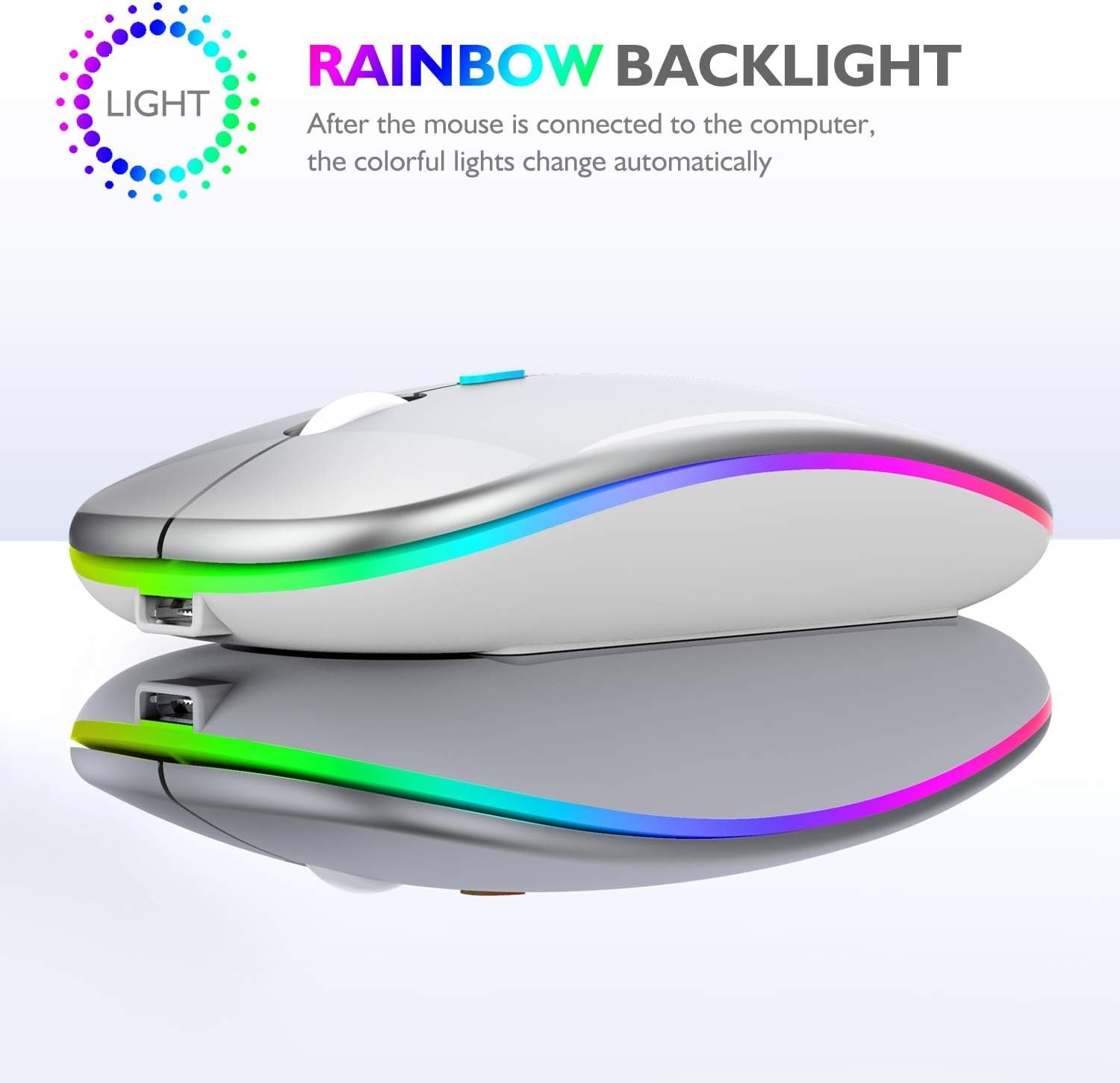 Qullqian Wireless Bluetooth Mouse for MacBook Air/Mac/Pro/Laptop/Compute