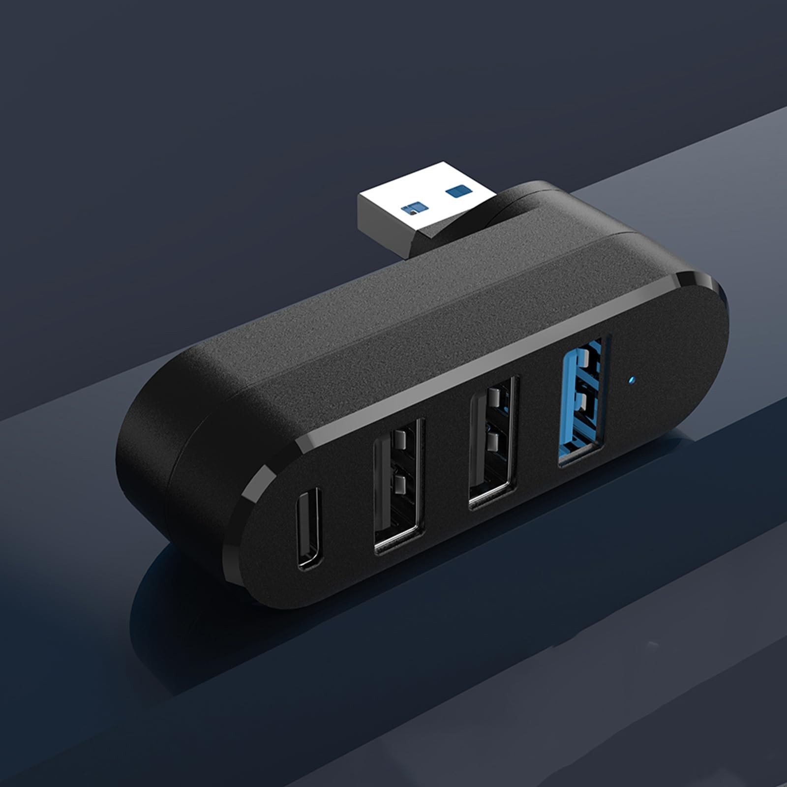 USB Splitter 180° Rotatable USB3.0 Port Expander Mltiport USB to USB Adapter …