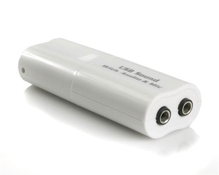 Startech ICUSBAUDIO USB to Stereo Audio Adapter Converter White Windows MAC