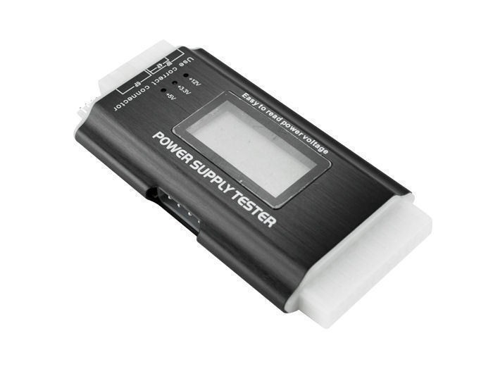 Athena Power Digital LED Display Computer Power Supply Tester 24-pin 8-Pin SATA