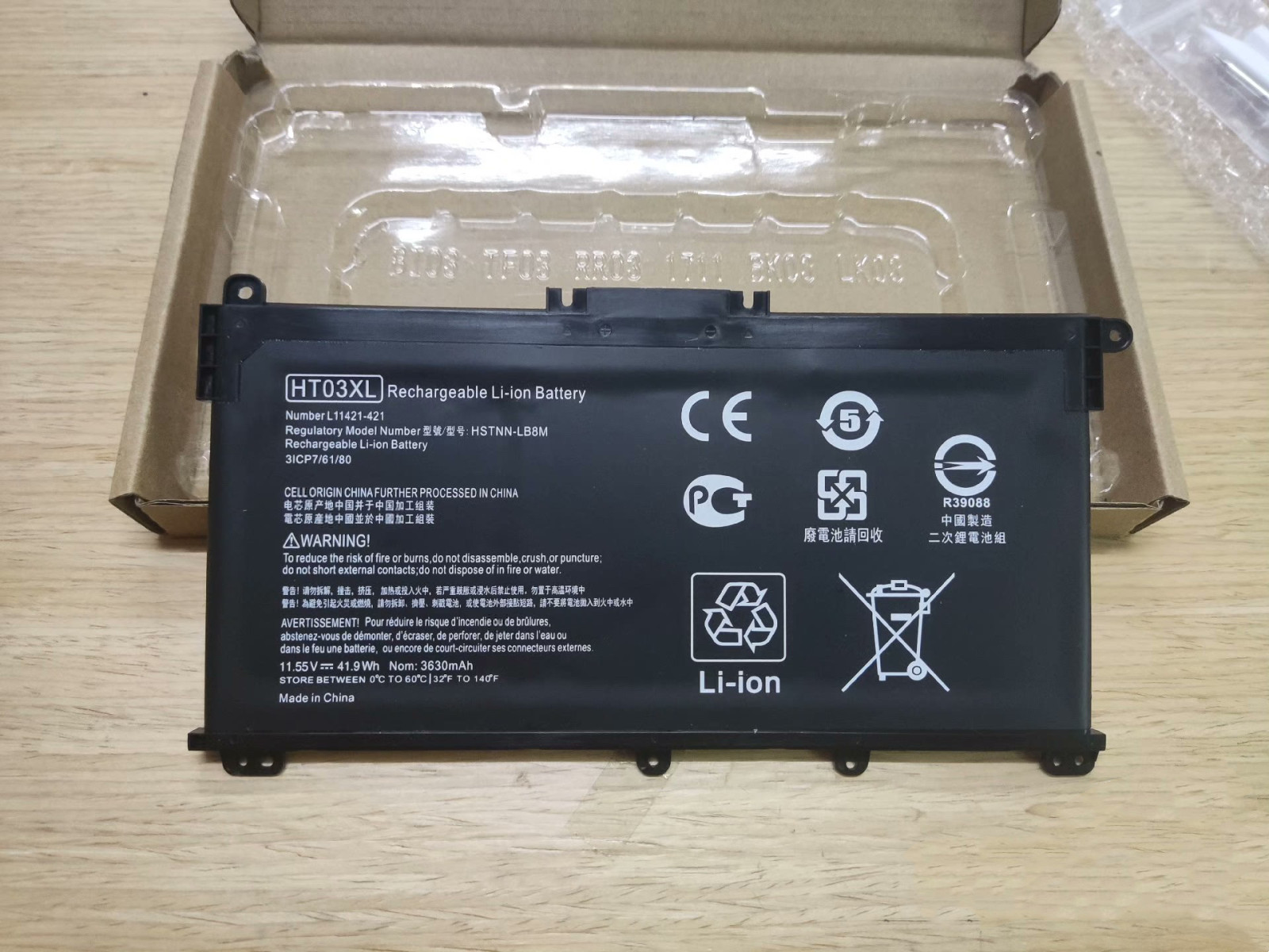 HT03XL Battery for HP Pavilion 15-CS3073CL 15-CS3153CL 15-CS3075WM L11119-855 US
