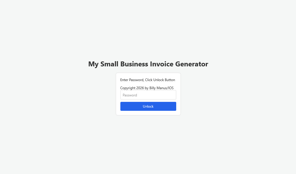Universal O.S. – Small Business Invoice Generator, CRM and Inventory Management