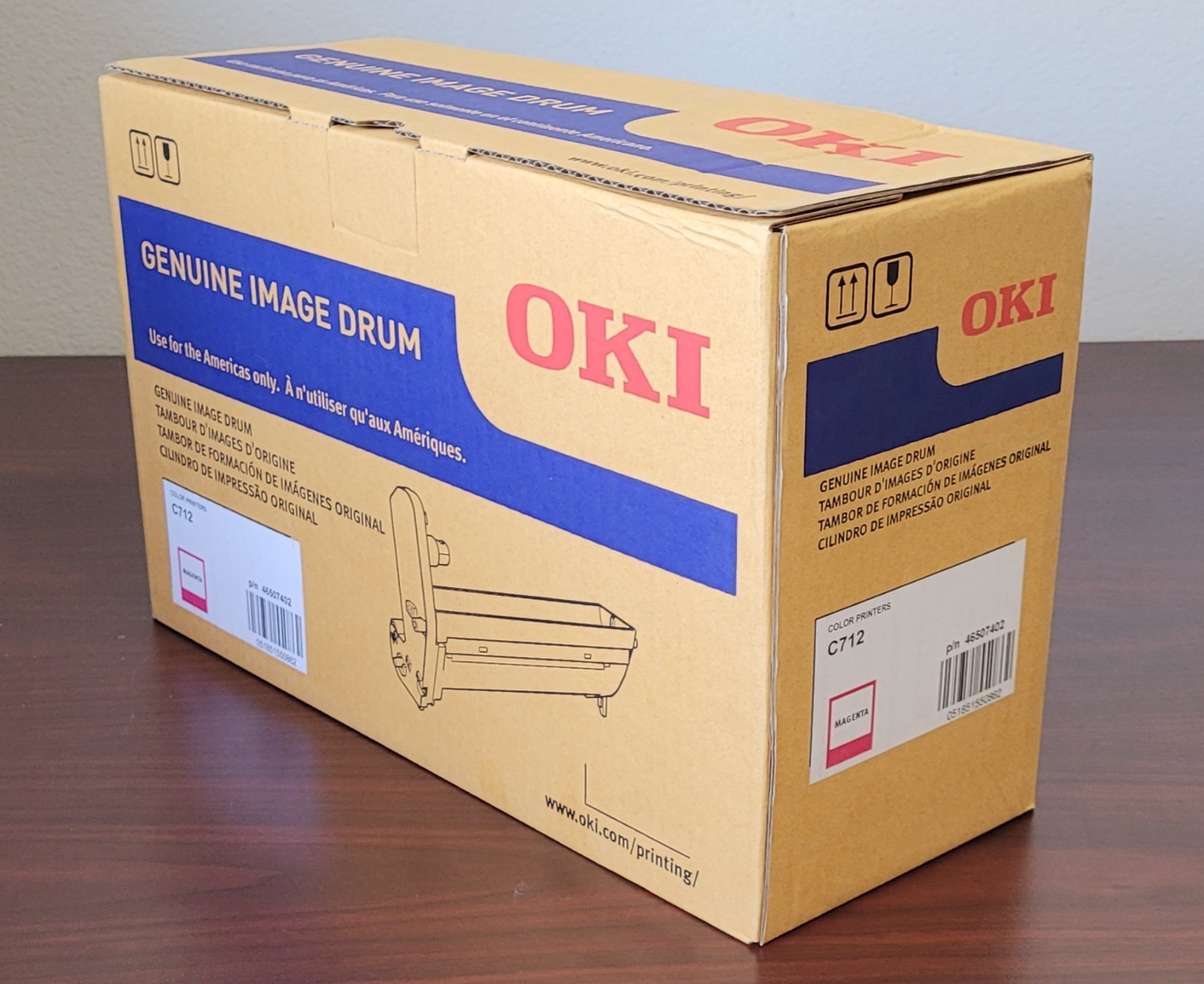 New Genuine Okidata OKI C712 Imaging Drum Unit Magenta 46507402 Color Printers