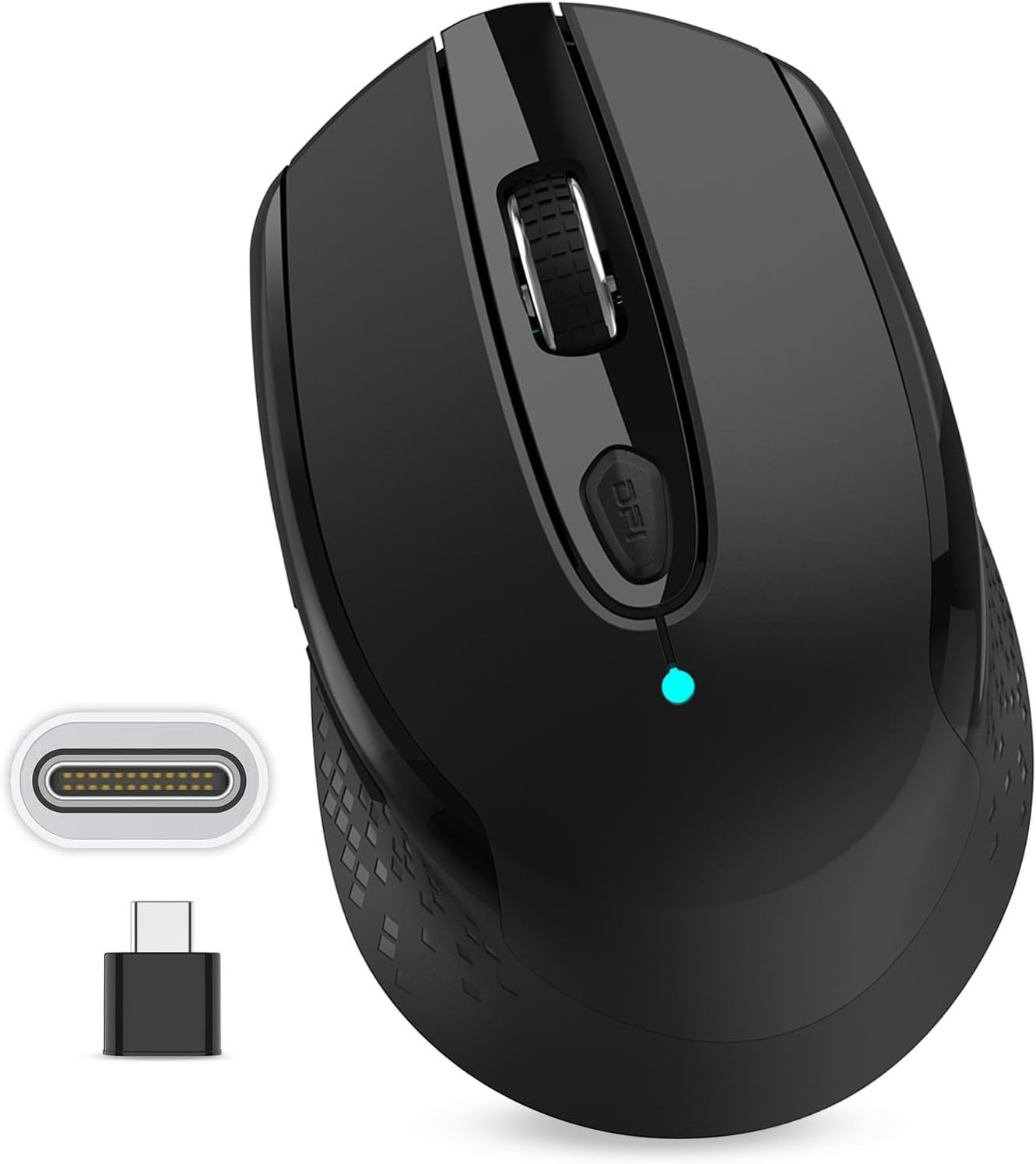 USB C Wireless Mouse, Type C Silent Mouse for MacBook Air/Pro, 2.4G Cordless Com
