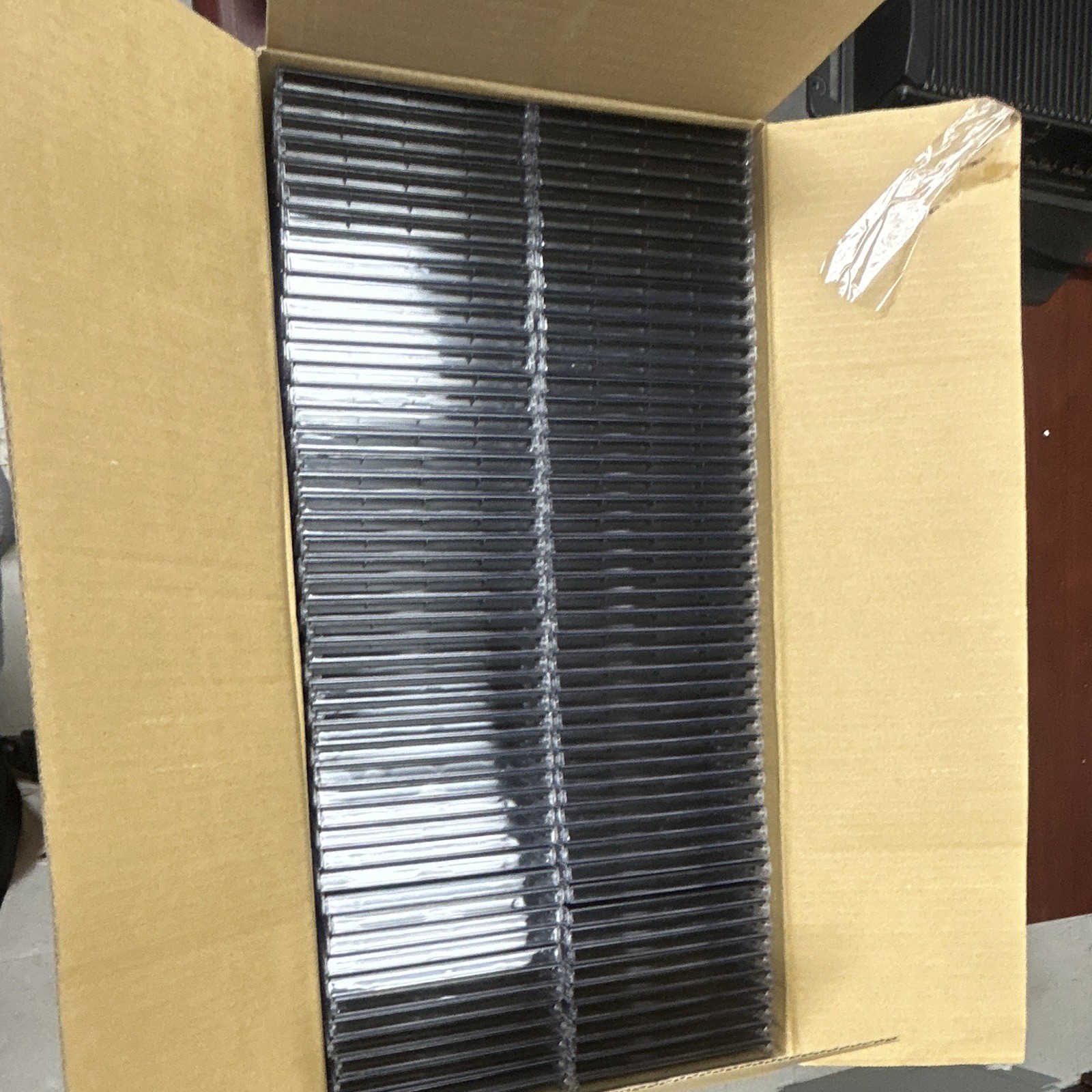 10.4mm Standard CD Jewel Case Single Black Tray Plastic 100/Box JCSDCBLK