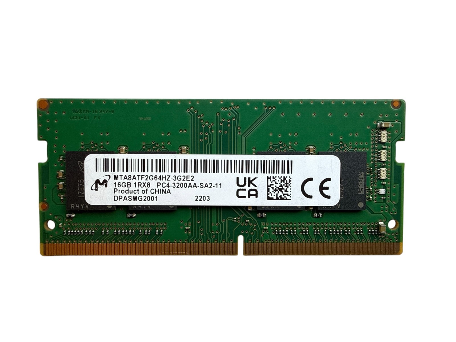 Micron 16GB DDR4 3200MHz PC4-25600 SODIMM Laptop RAM MTA8ATF2G64HZ