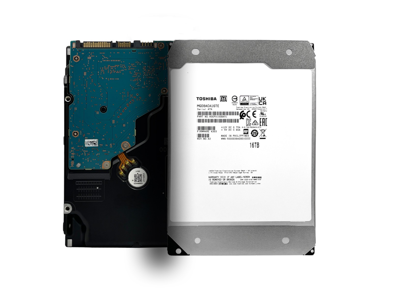 Toshiba 16TB 512MB 7200RPM SATA 6Gb/s 3.5″ Internal Enterprise HDD (MG08ACA16TE)