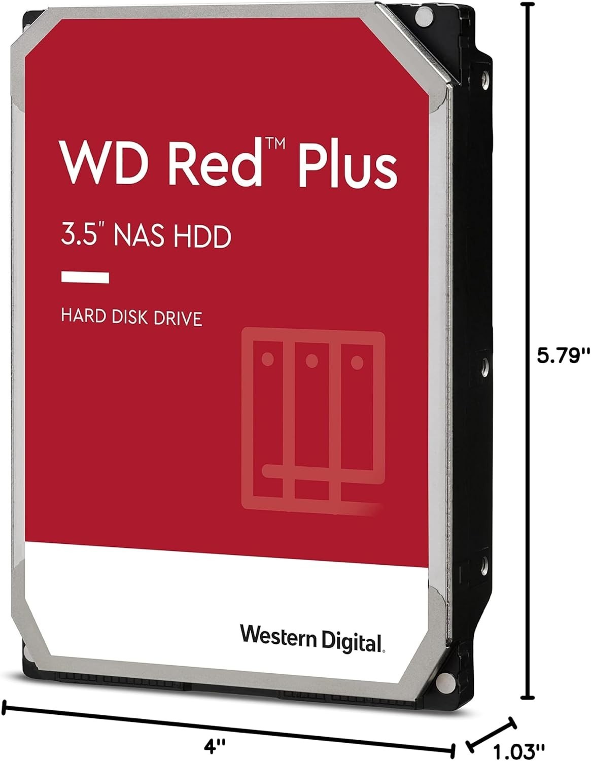 🔥 Western Digital Red Plus NAS 8TB WD80EFPX 5640RPM SATA III 256MB Cache HDD