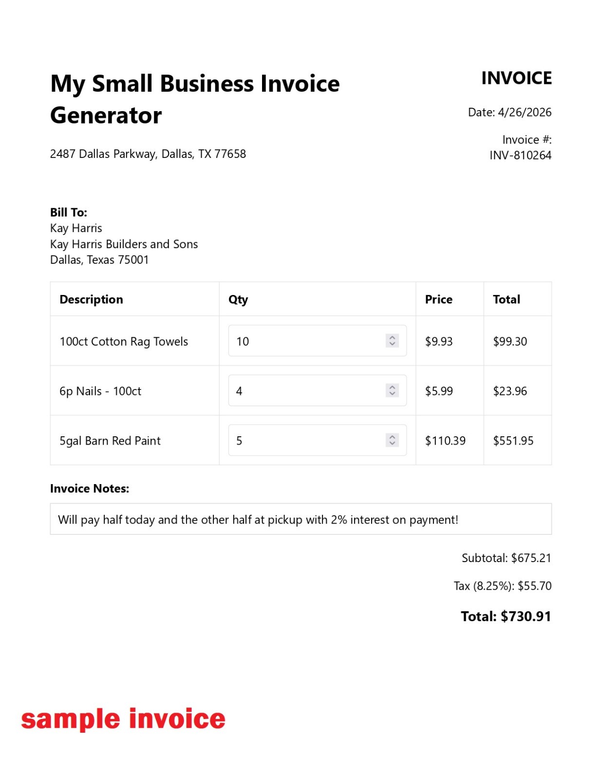 Universal O.S. – Small Business Invoice Generator, CRM and Inventory Management