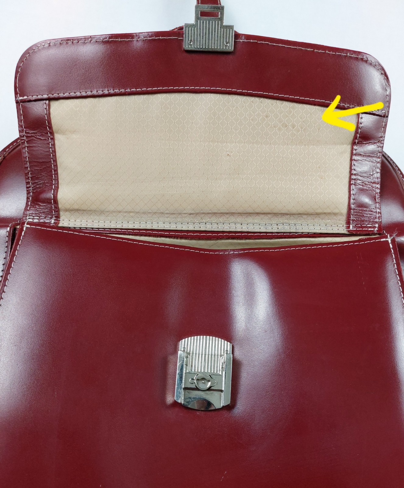 McKlein Edgebrook Leather Wheeled Laptop Briefcase Womens Red Removable System