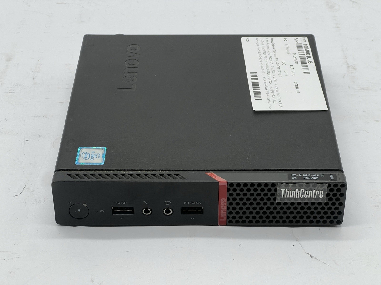10x Lenovo ThinkCentre M900 MFF, i5-6500T, 2.50GHz, 8GB RAM, 256GB SSD-No OS/AC