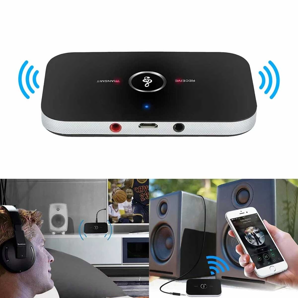 5.0 Bluetooth Wireless Car FM Transmitter AUX Receiver Adapter USB Charger