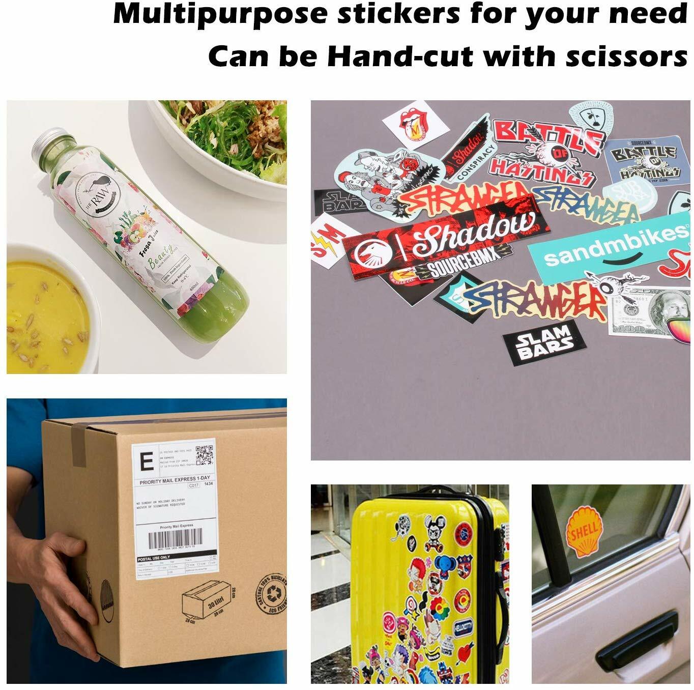 Koala Glossy Sticker Paper Inkjet Printer 8.5×11 120 Sheets Photo Sticker Paper