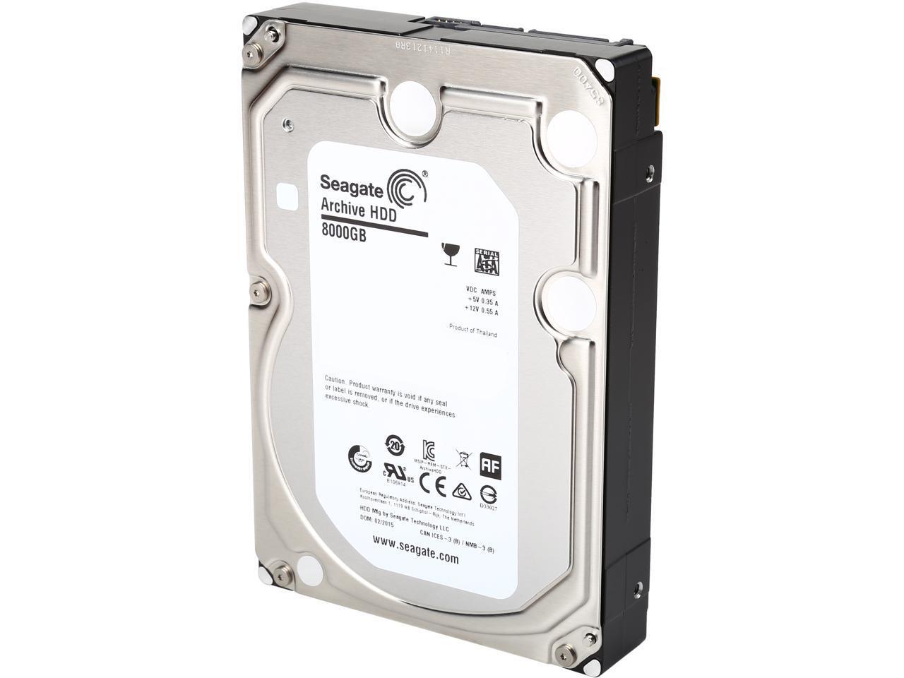 Seagate Internal Hard Drive ST8000AS0002 8TB 5900 RPM 128MB Cache