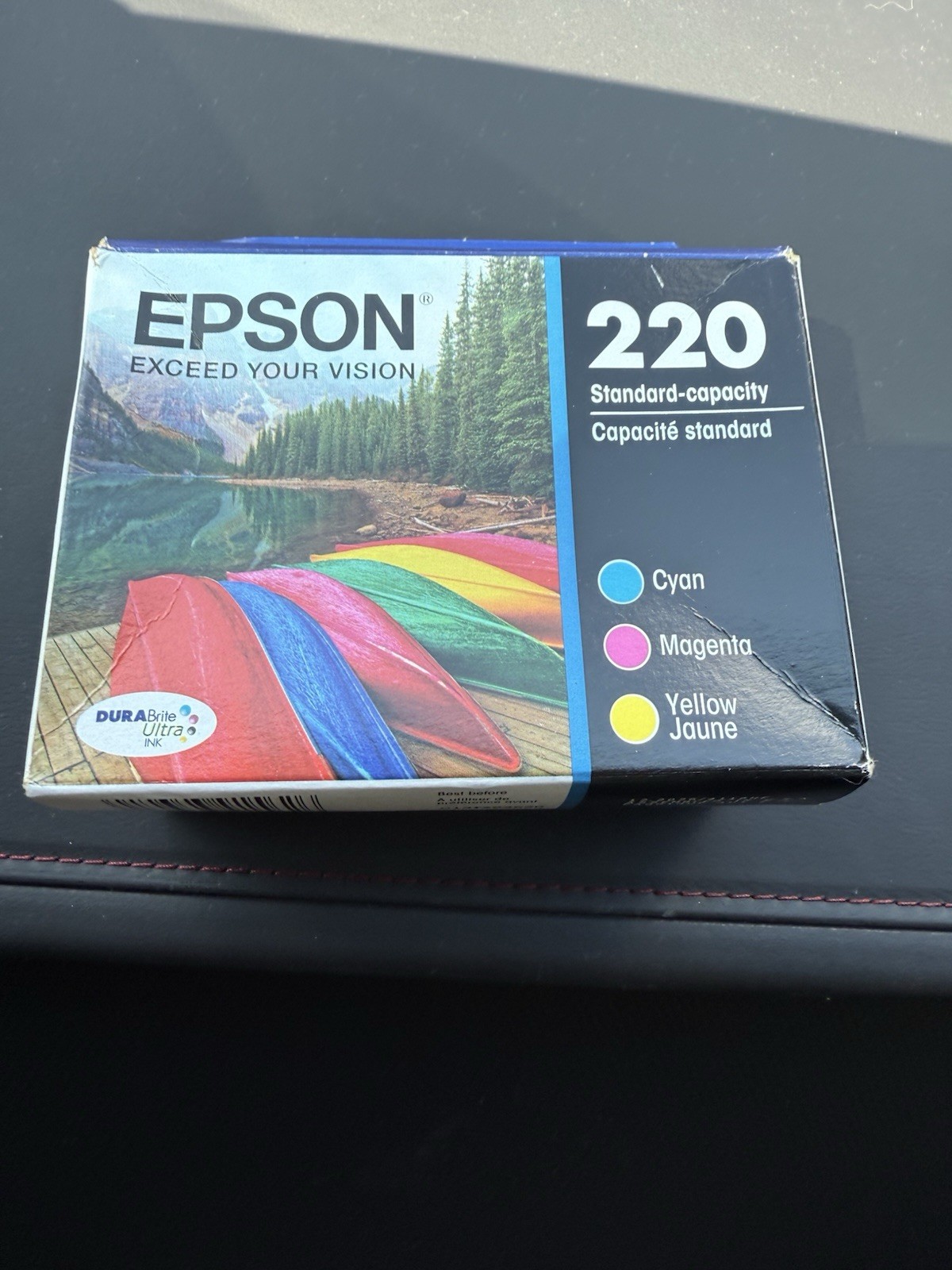 Lot Of Epson 220 Ink Black Cyan Magenta Yellow T220520 None Expired – READ