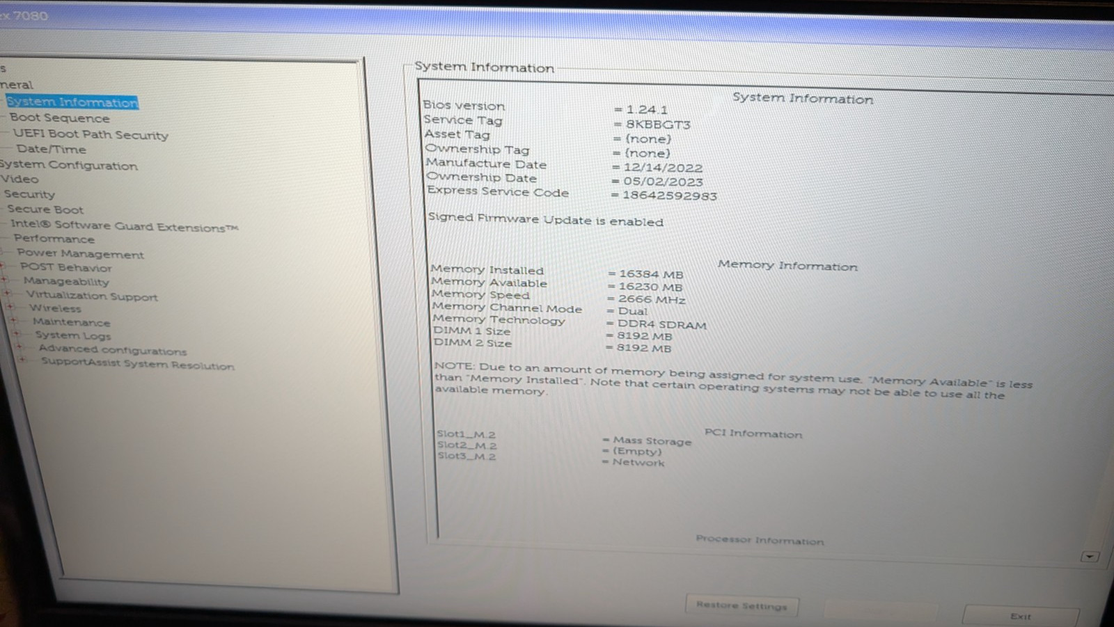 Dell Optiplex 7080 Micro i5-10500T 16GB Ram 256GB NVMe SSD 2 DP Windows 11 Pro