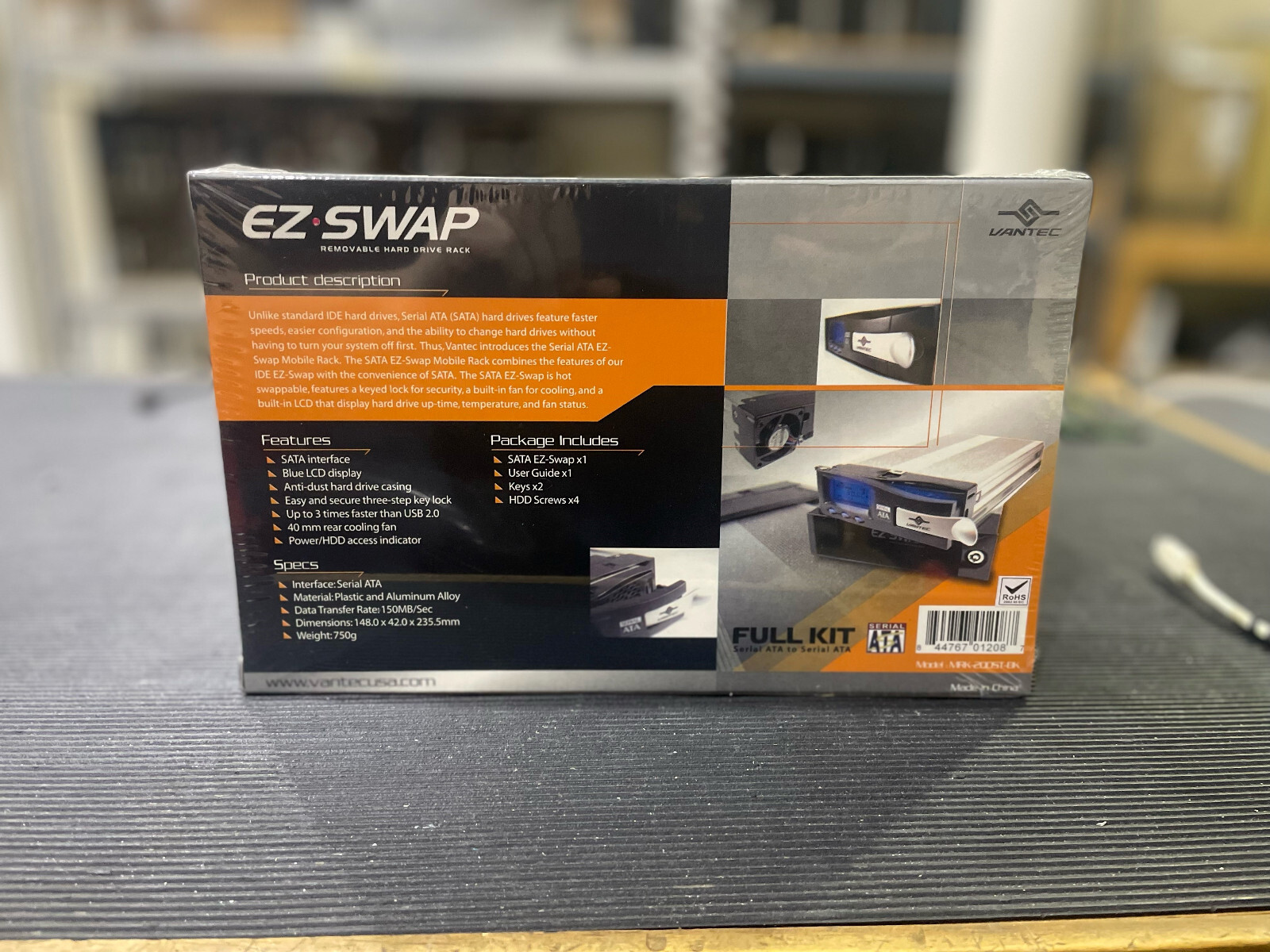 Vantec EZ-swap Removable hard drive rack MRK-200ST-BK (Full Kit)