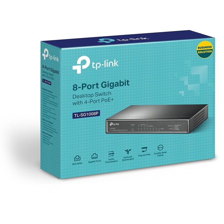 TP-LINK TL-SG1008P – 8 Port Gigabit PoE Switch – Limited Lifetime Protection