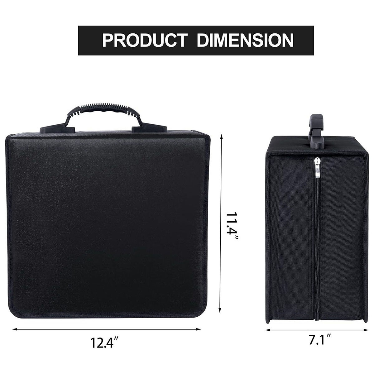 400/520 Disc CD Storage Binder Case w/ Handle Large Capacity Portable Organizer