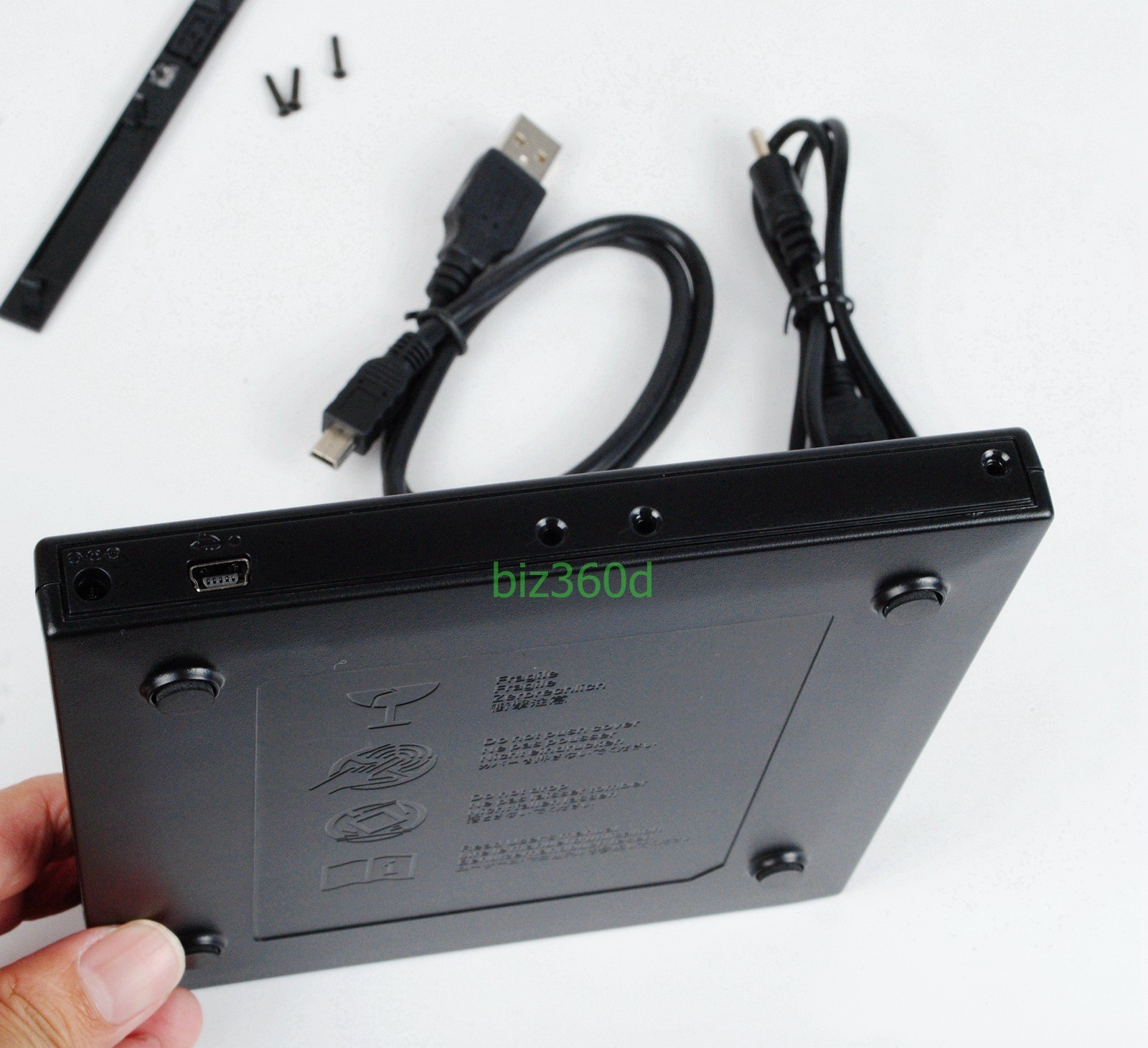 USB Slim External Case Enclosure For 12.7mm SATA CD DVD RW Burner Optical Drive