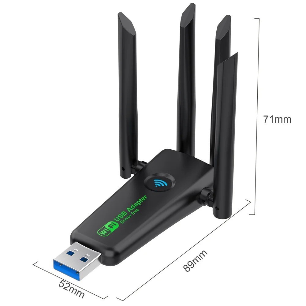 USB 3.0 Wireless WIFI Adapter 1300Mbps Long Range Dongle Dual Band Network lot