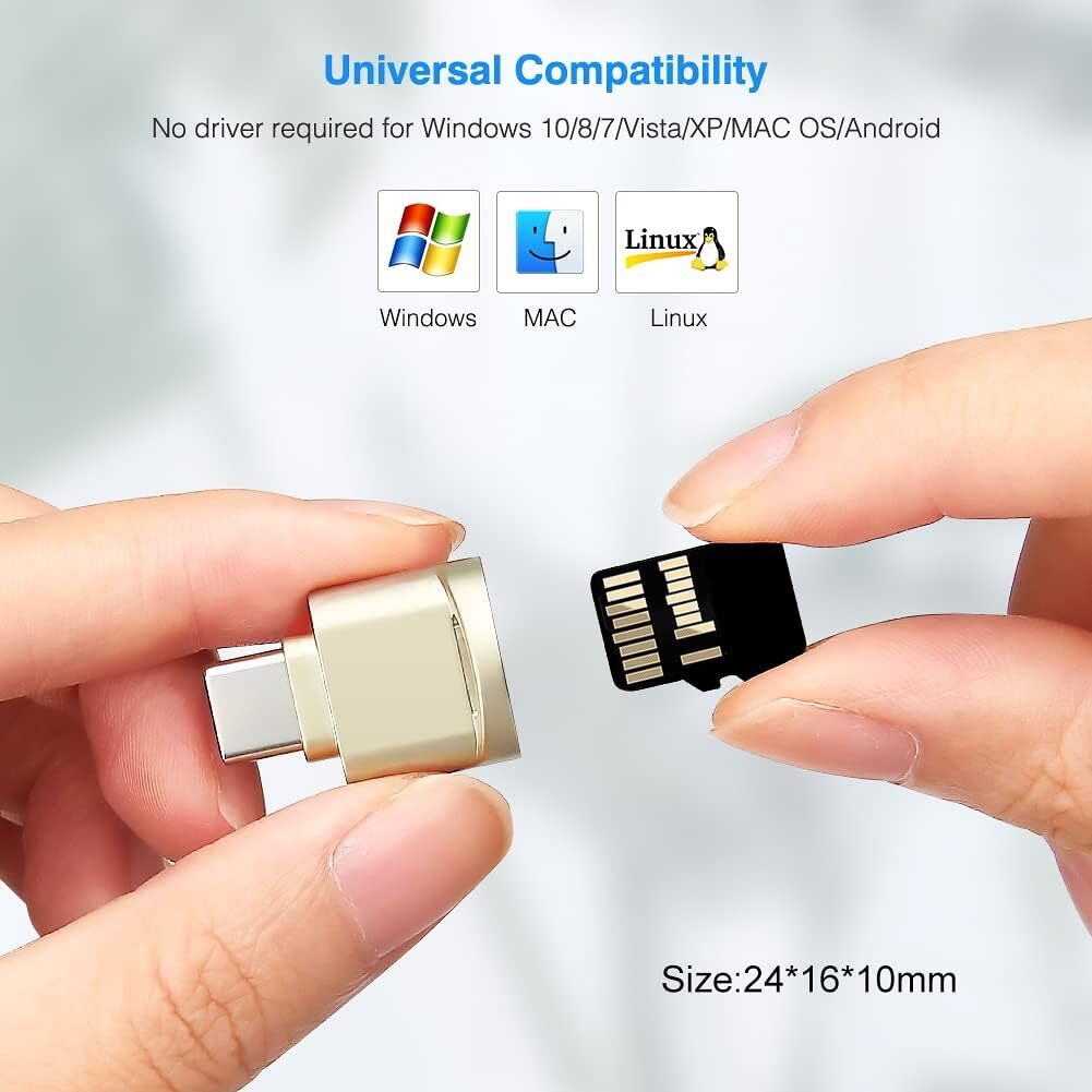 TypeC To Micro SD TF Card Reader OTG USB Adapter Converter For Phone Lot