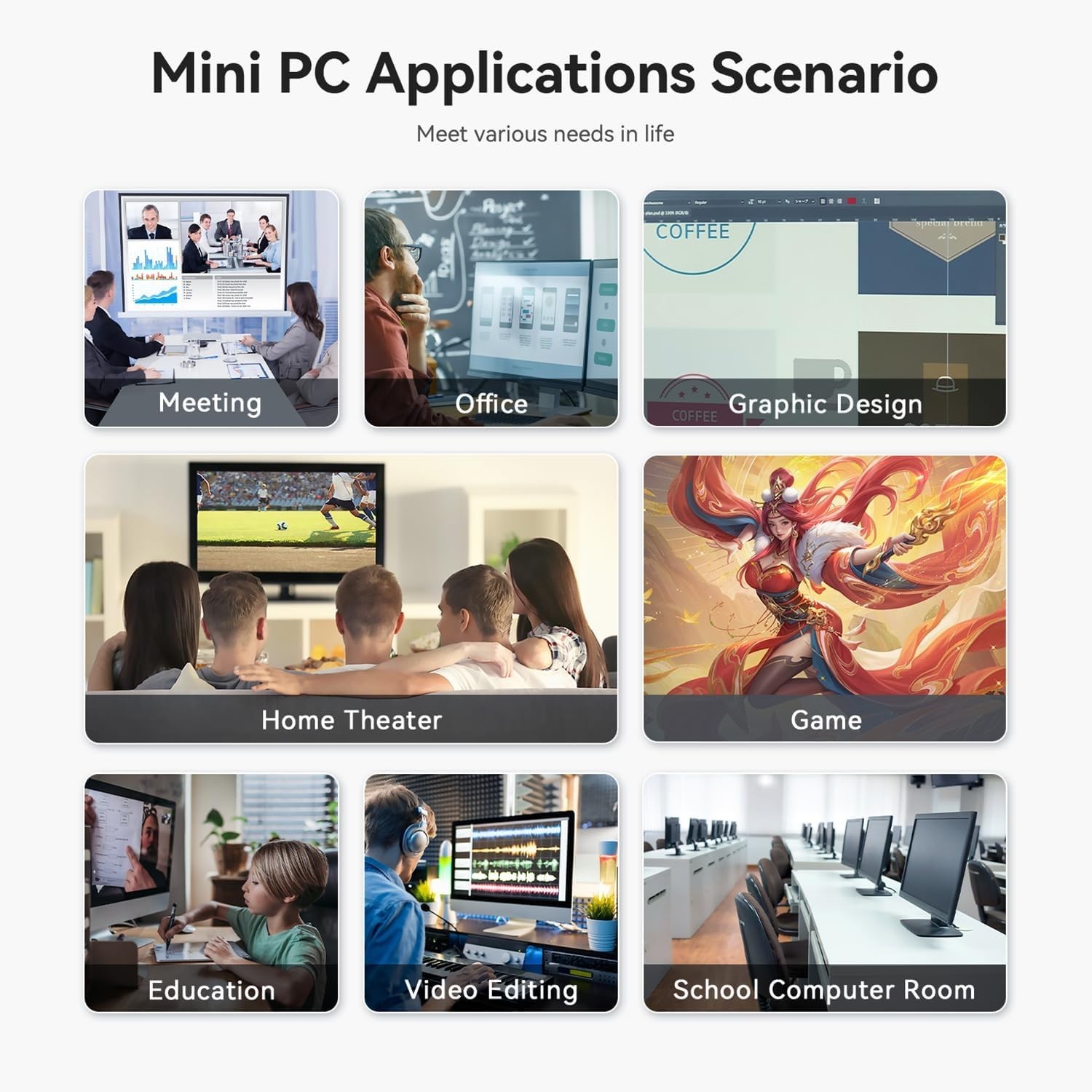 Beelink SER5 MAX Mini PC AMD Ryzen 7 7735HS 24GB LPDDR5 RAM, Up to 1TB M.2 SSD