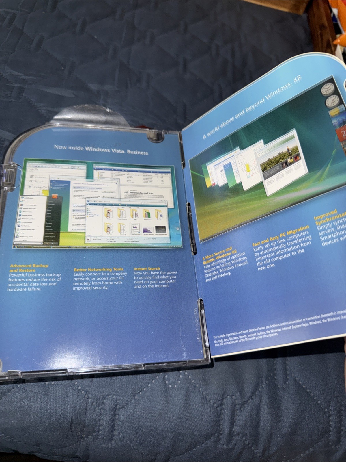 Microsoft Windows Vista Business SP1 DVD w/ Product Key Complete Retail CIB