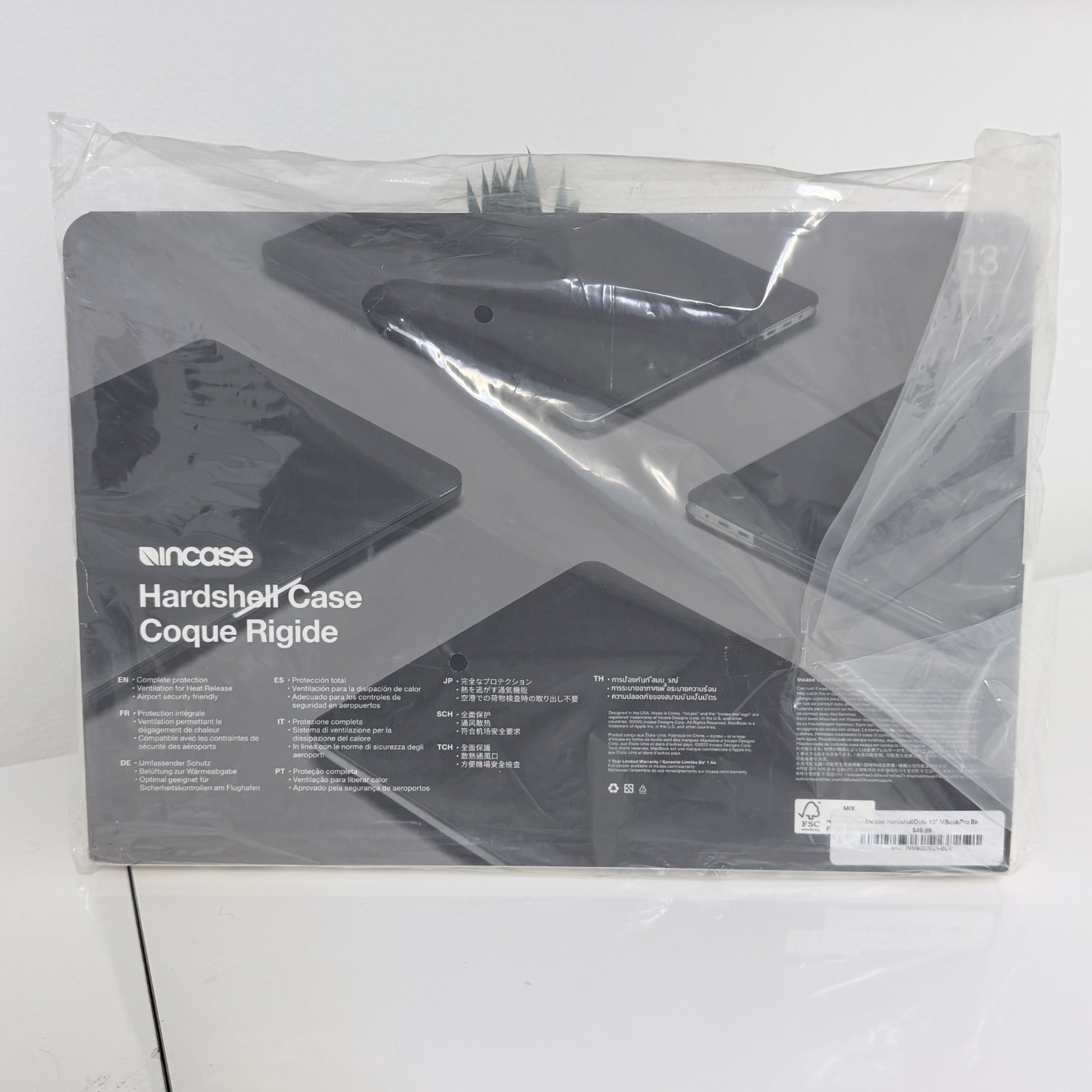 New Incase Hardshell Case for 2020 MacBook Pro 13″ Black INMB200629-BLK