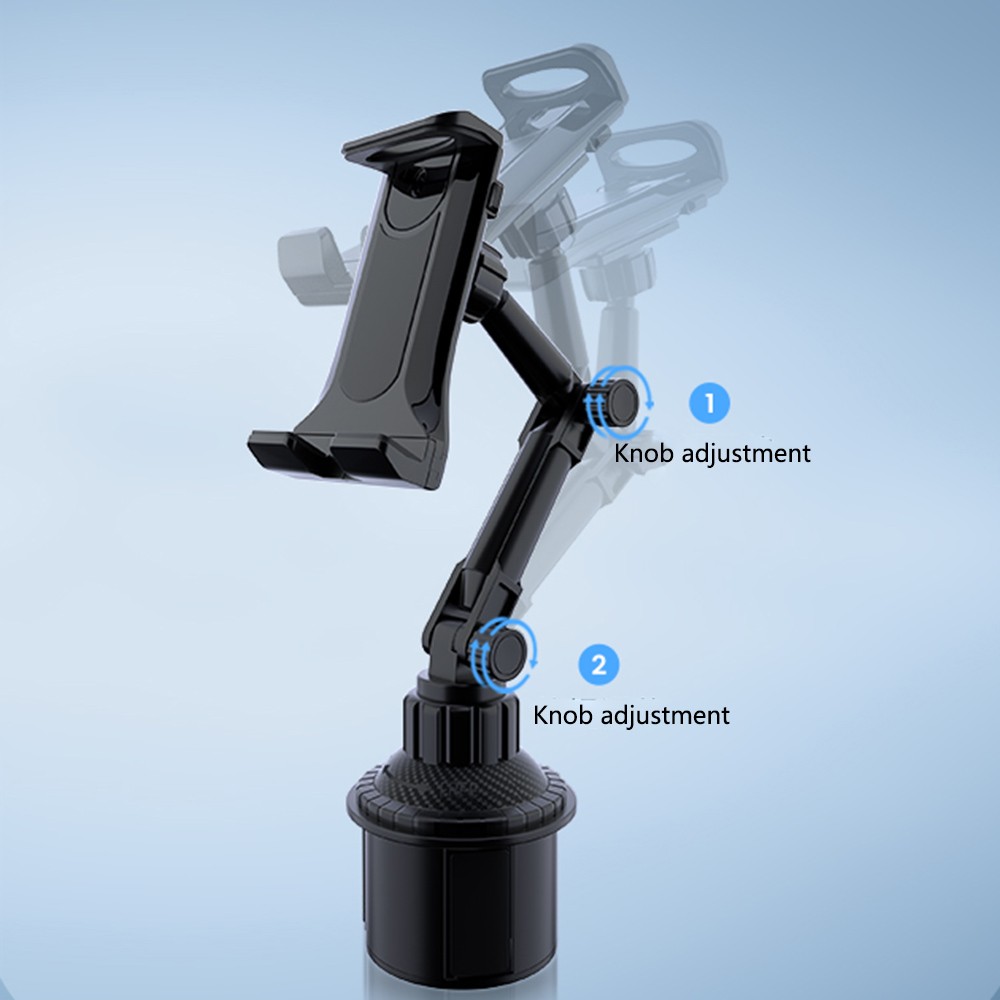 Universal Car Cup Holder Cellphone Mount Stand for iPhone iPad Tablet 4.7″-12.9″