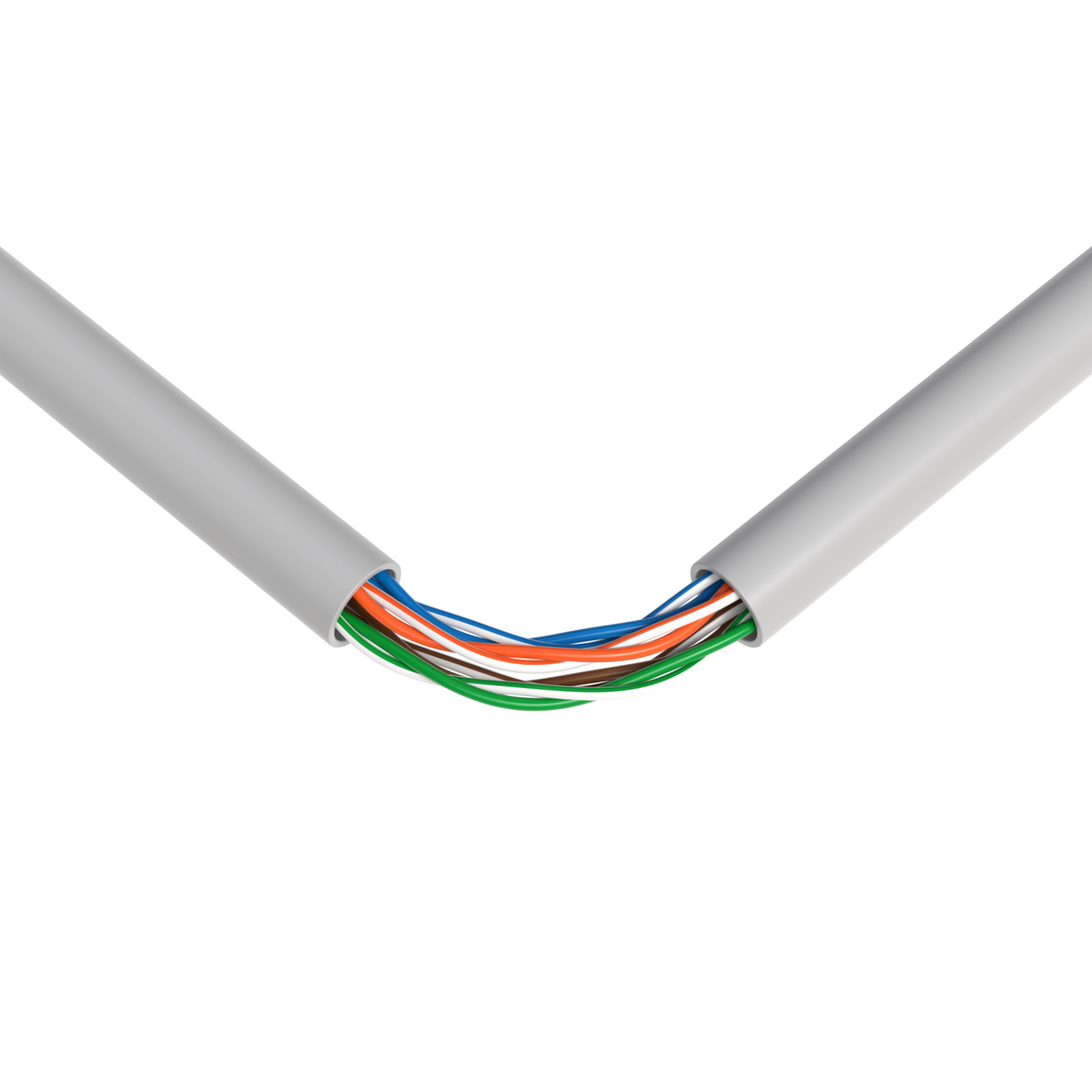 1000ft CAT5e UTP Solid Ethernet Network LAN Cable 24AWG Pull Box Bulk Wire Gray