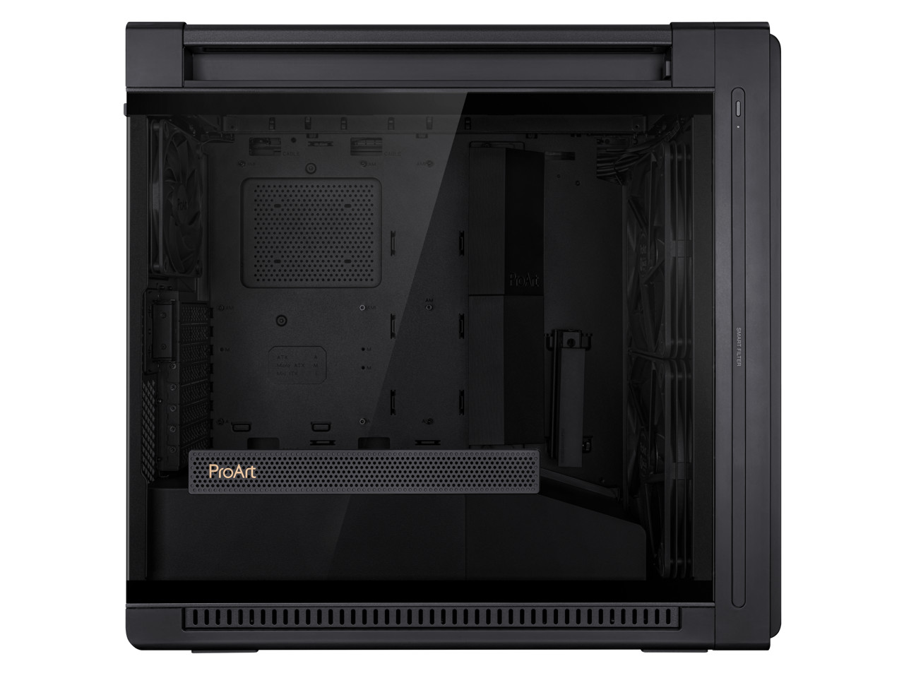 ASUS ProArt PA602 E-ATX Computer Case, 420mm radiator support, Dual 200mm built-