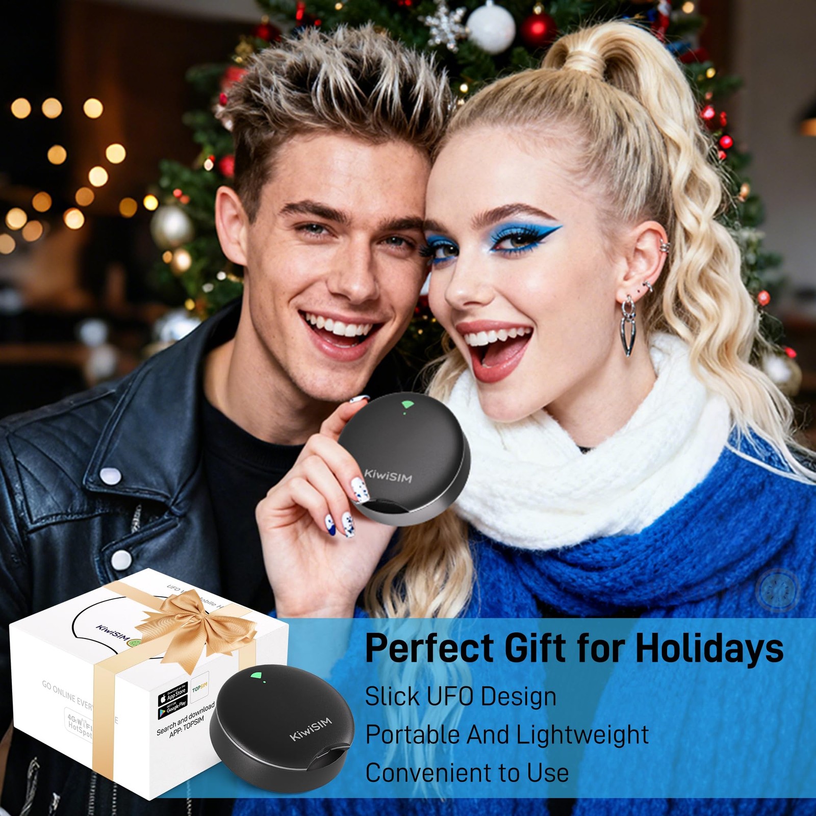UFO Mobile Hotspot with Data 10GB-30Days, Portable Pocket WiFi 6 & 4G LTE Hot…