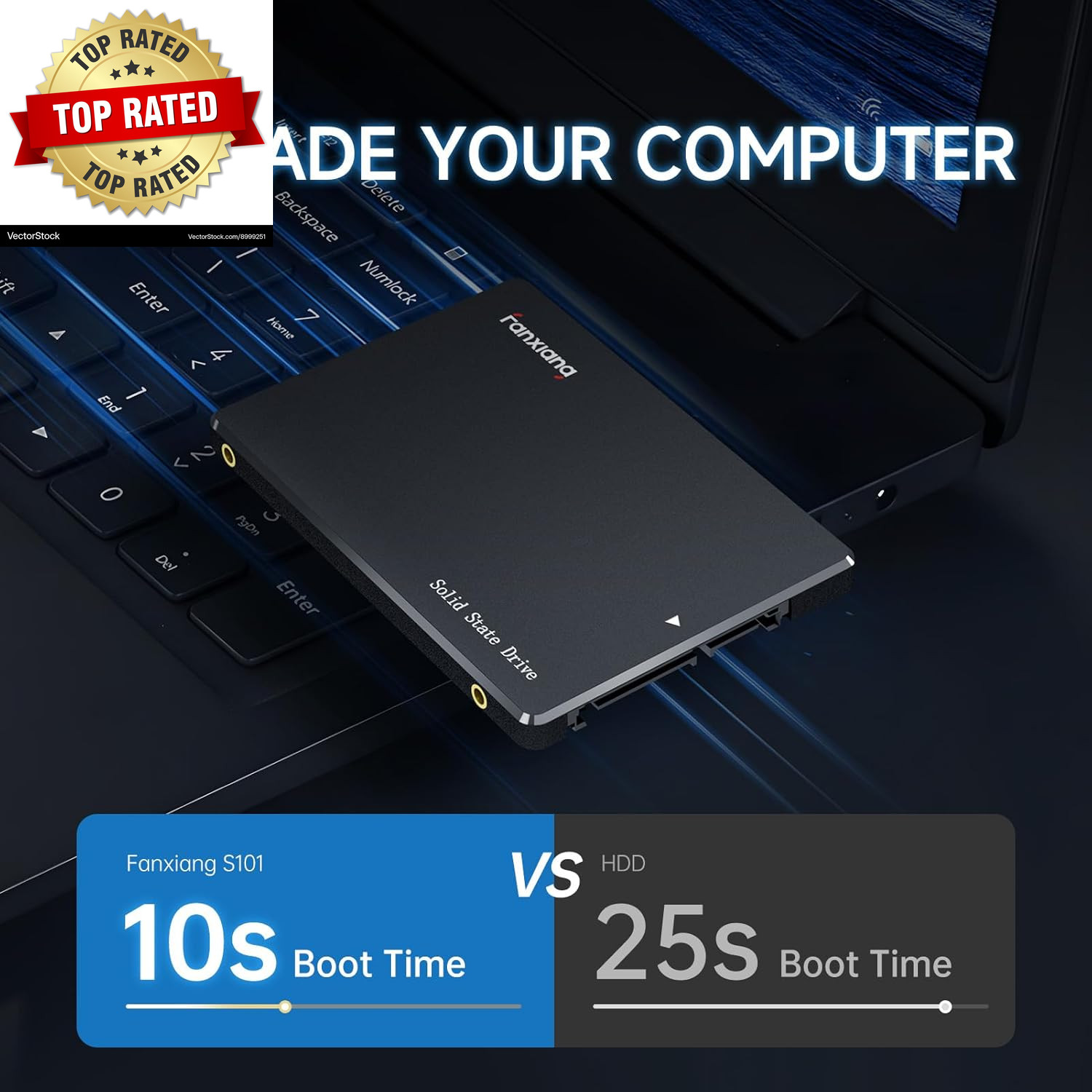 S101 512GB SSD SATA III 6Gb/S 2.5″ Internal Solid State Drive Read Speed up to 5