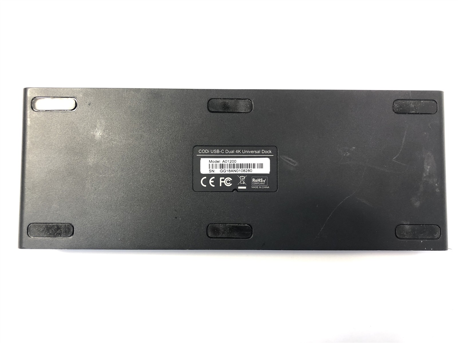 Lot of 2 CODi A01200 USB-C Dual 4k Universal Docking Station