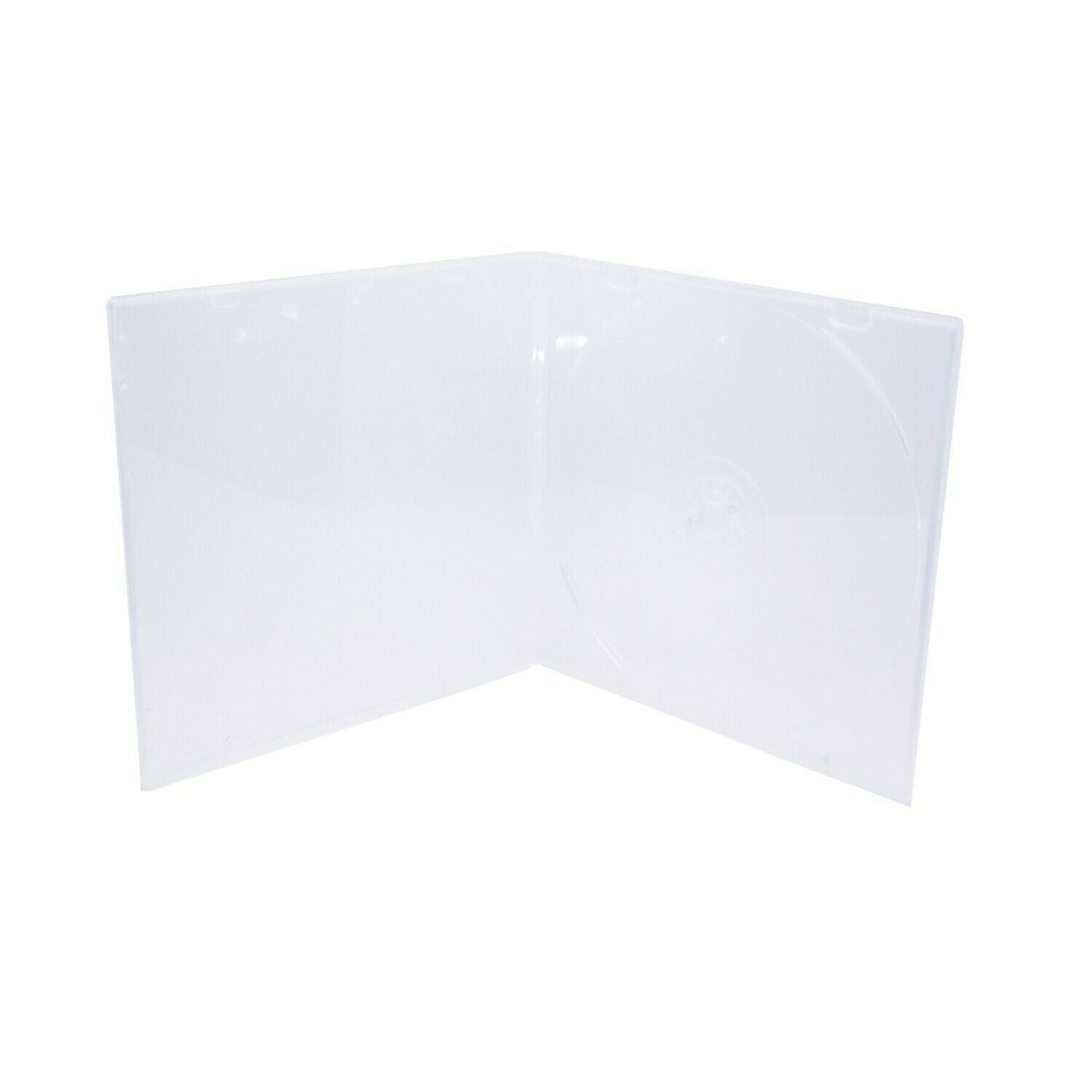 Maxtek 5.2mm Durable CD Case, Slim Single Clear PP Poly Plastic Cases, 100 Pack.