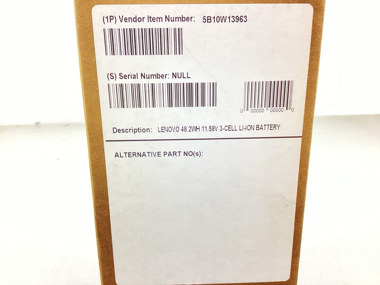 Lenovo Genuine Battery for ThinkPad X1 Nano 48.2Wh, 3-Cell (5B10W13963)
