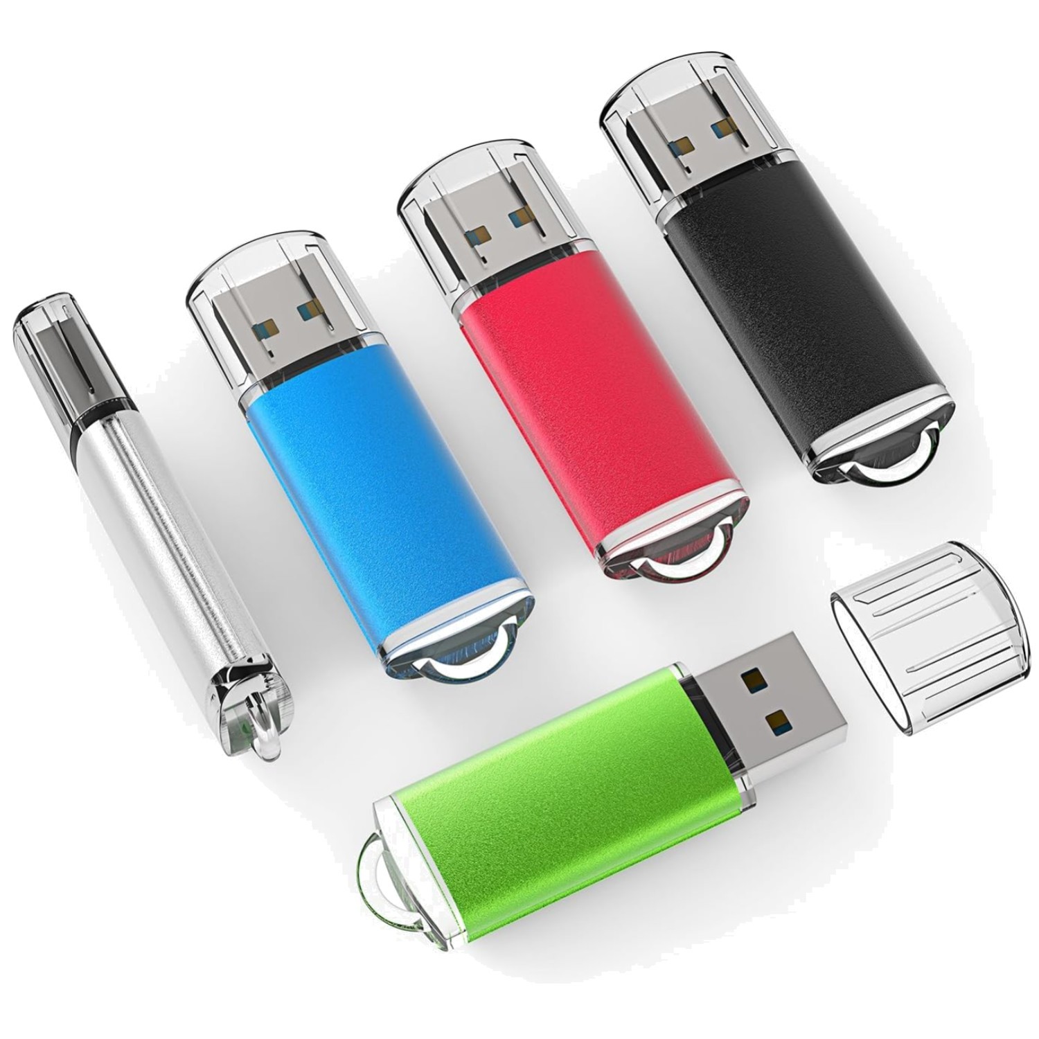 5 Mixed Color 32GB USB Flash Drives Pack – Jump Drive