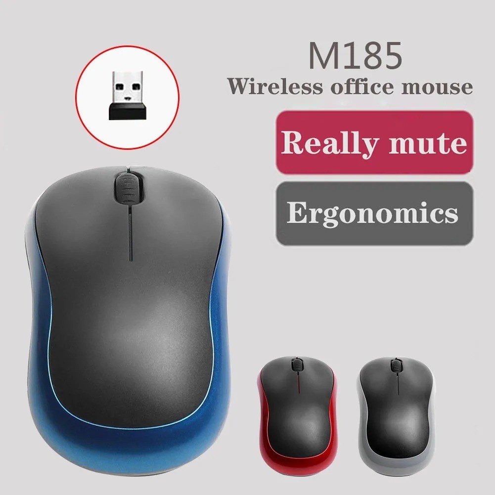 Mini Wireless Mouse 2.4GHz USB Receiver 1000 DPI for PC , Optical Navigation
